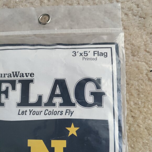 NWT Durawave Go Navy 3' x 5' Flag with Metal Grommets Double Stitched Nylon - Picture 3 of 3